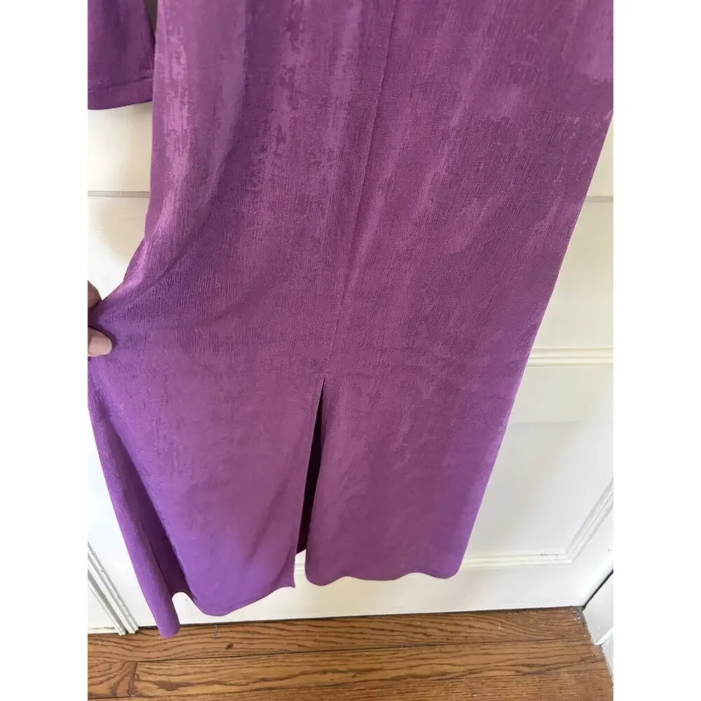 Lulus Pure Sweetness Midi Dress Womens Size XS Purple Stretch Knit Flirty Date - Picture 2 of 11